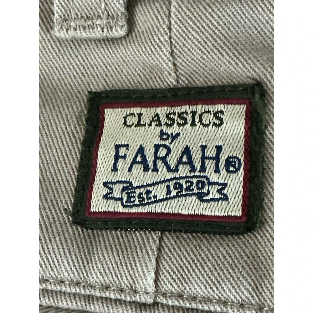 Levis Classic Farah Khaki Pants Mens 36x32 Beige Straight Leg Y2K